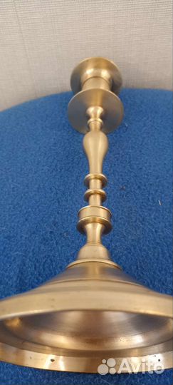 Подсвечник бронза старинный 1882 г с клеймом