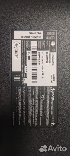 Телевизор lg SMART tv 43