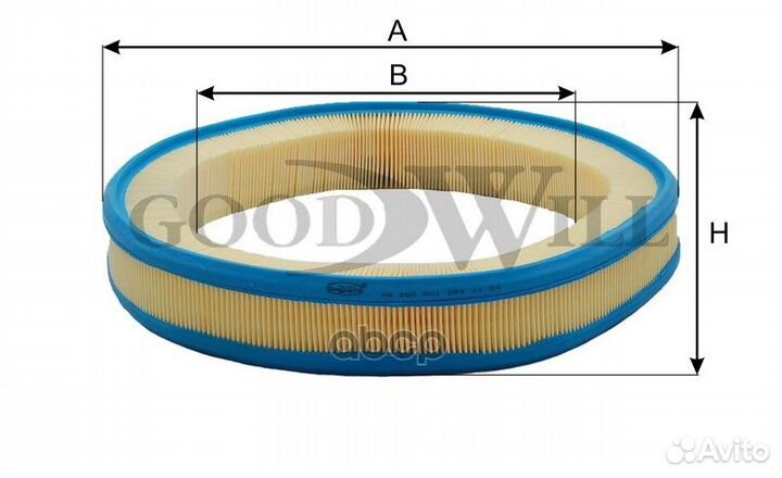 Фильтр воздушный MB W124 5/88- AG 200 Goodwill