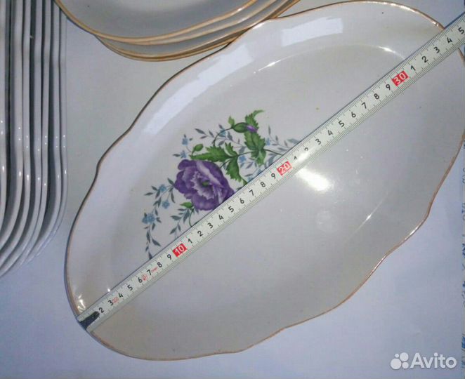 Тарелка Овальное блюдо фарфоровый поднос