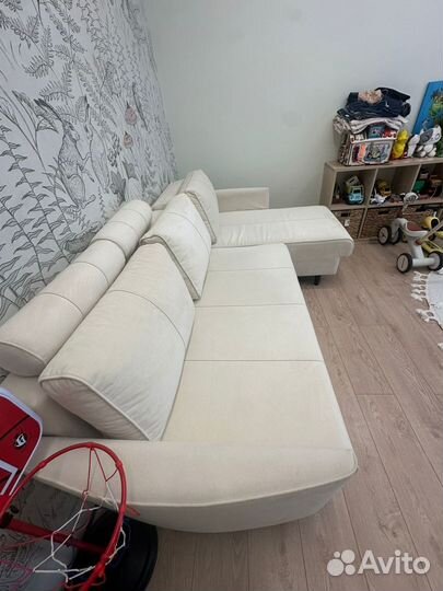 Угловой диван Kvina New с беспружинным матрасом