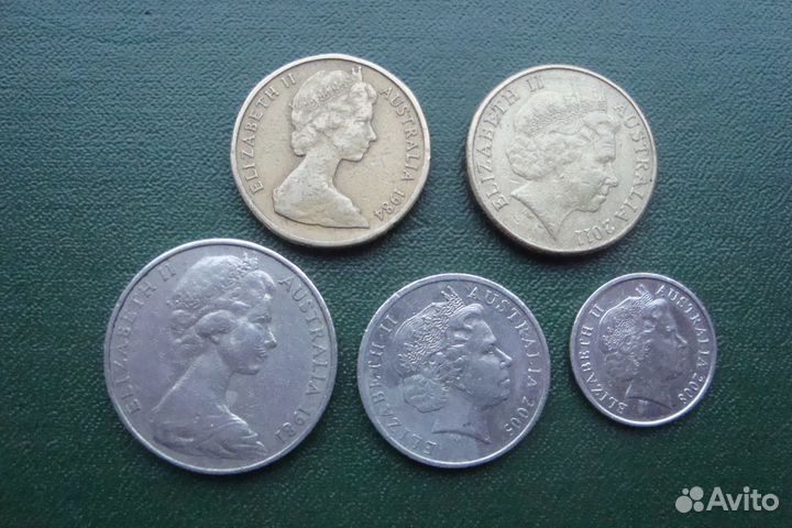 Монеты Австралия и Оман. Экзотика