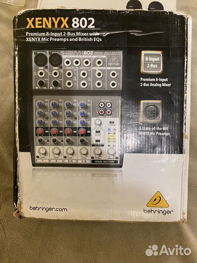 Микшерный пульт behringer xenyx 802