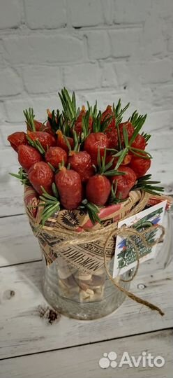 Букет в кружке для мужчины