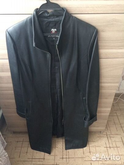 Плащ кожаный 42-44