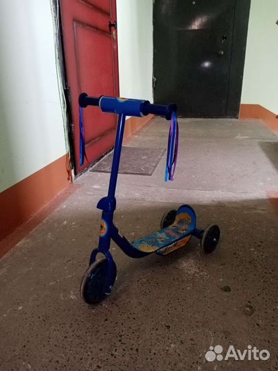 Самокат детский трехколесный бу