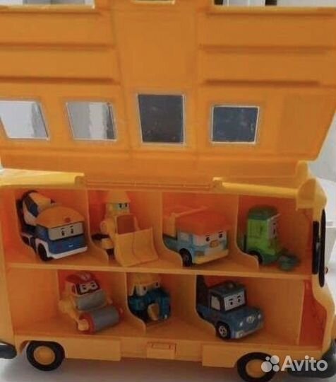 Кейс poli Robocar Poli для хранения машинок Скулби