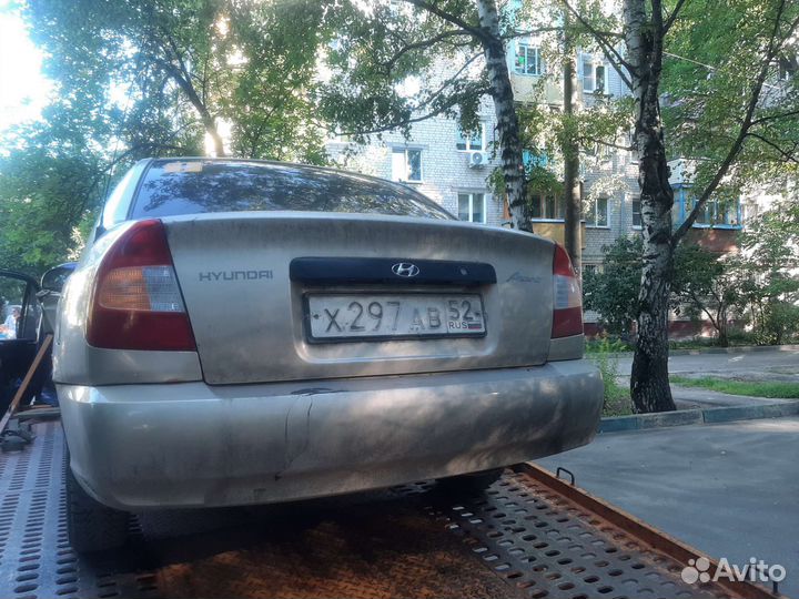 Hyundai accent в разборе 2007 г.в МКПП
