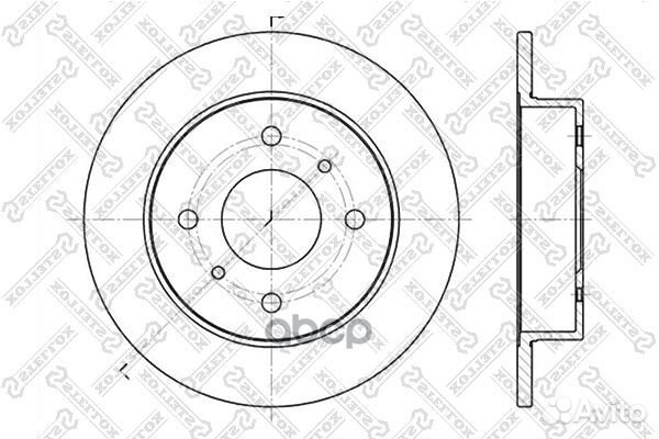 6020-2229-SX диск тормозной задний Nissan Alme