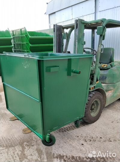 Мусорный контейнер 1100 л, металлический