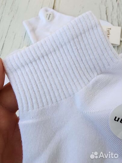 Носки женские короткие белые