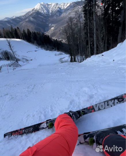 Горные лыжи Volki Racetiger +чехол и палки