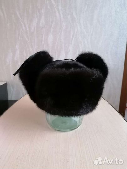 Норковая шапка мужская ушанка