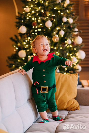 Комбинезон 80-86 новогодний