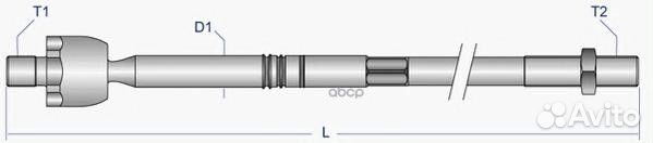 Тяга рулевая голая L FD-AX-2527 Moog
