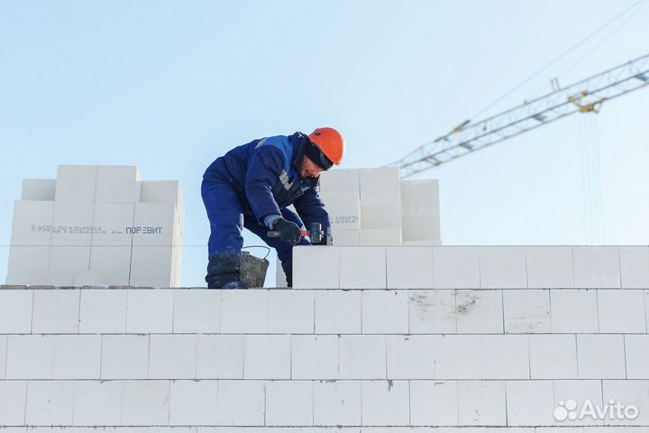 Газоблок силикатный «Поревит» для внешних стен