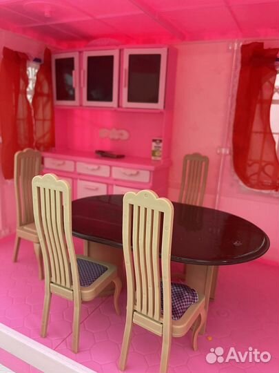 Кукольный домик с мебелью большой