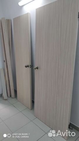 Двери из новостройки 60*200/80*200 белые с короб