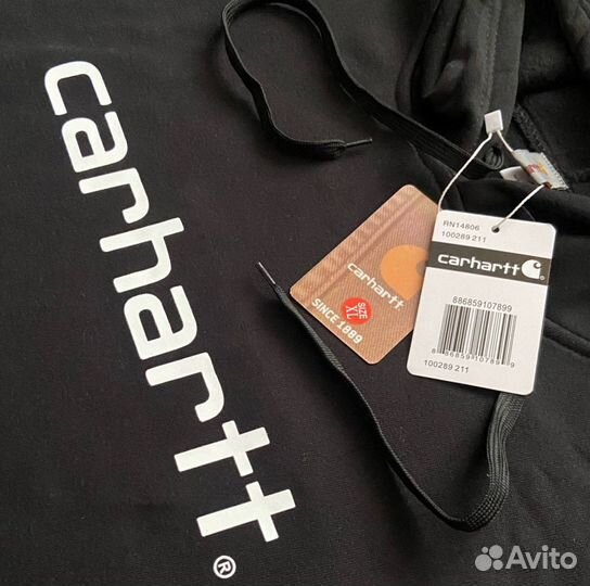 Carhartt толстовка худи на флисе / весна