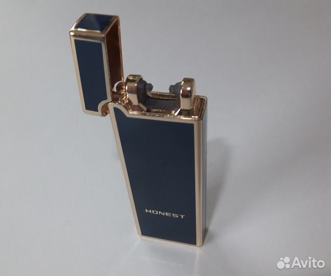 Зажигалка в подарок Дуговая USB Honest синяя