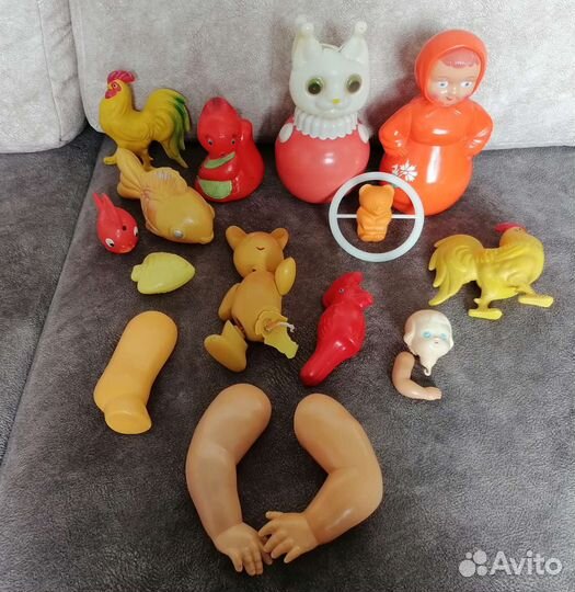 Игрушки целлулоид СССР, запчасти к целлулоидам