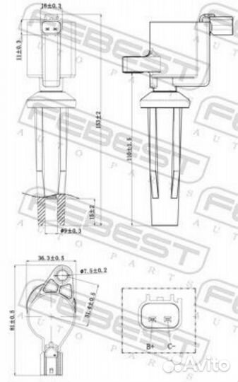 Febest 21640-001 Катушка зажигания