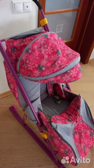 Коляска санки в идеальном состоянии