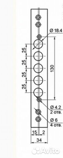 Накладка дверного замка Border и ручки-завертки