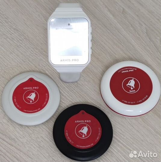 Беспроводная система/кнопка вызова персонала часы