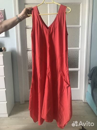 Платье-сарафан хлопок+вискоза 52-54