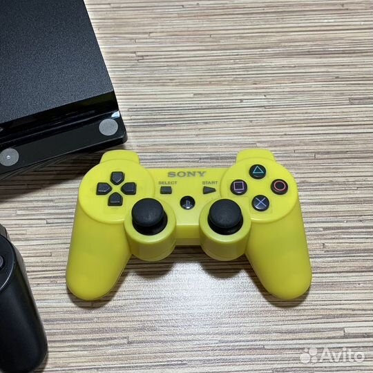 Sony PS3 PlayStation 3 Slim + 35Игр + 2Геймпада