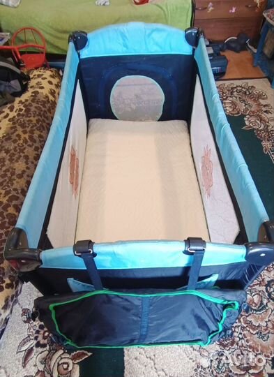 Детская кровать манеж с матрасом