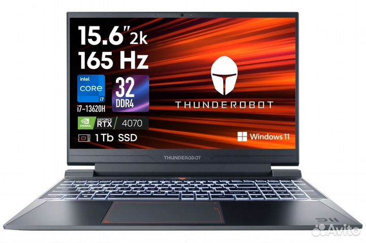 Новый Thunderobot 911X i7-13620H/RTX4070/32Gb/1Tb