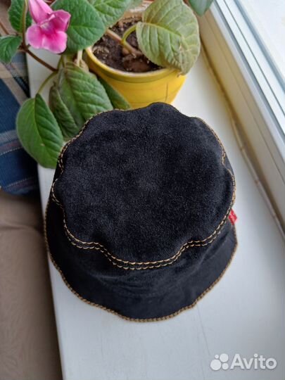 Замшевая панама шляпа Diesel утепленная