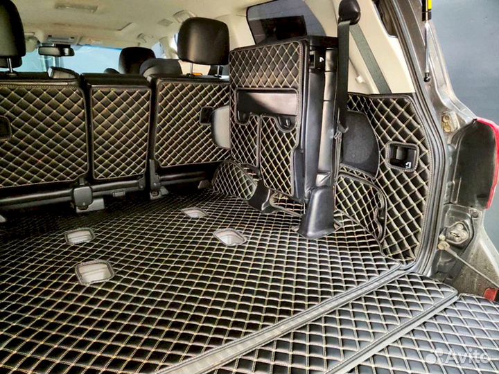 3D коврики из экокожи Land Cruiser Prado