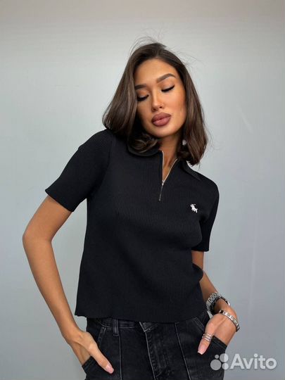 Поло на молнии разные цвета