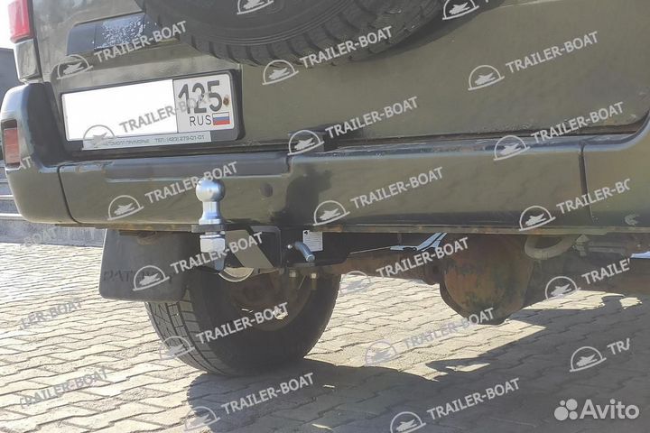 Фаркоп УАЗ Патриот 2005-2015, под квадрат, 30631