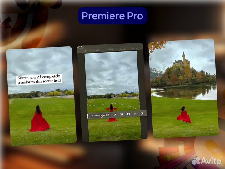 Adobe Creative Cloud лицензия + нейросеть,12 мес