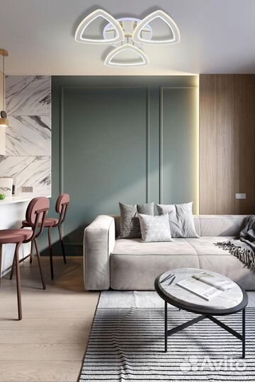 Люстра светодиодная Легато 186W RGB свет Пульт