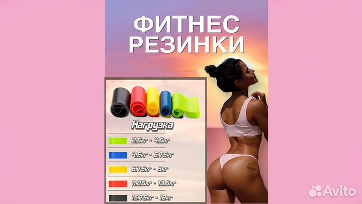 Резиновые петли от 2 до 103 кг