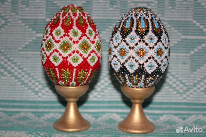 Яйца пасхальные бисерные