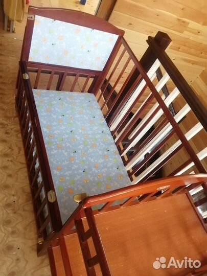 Детская кровать с люлькой