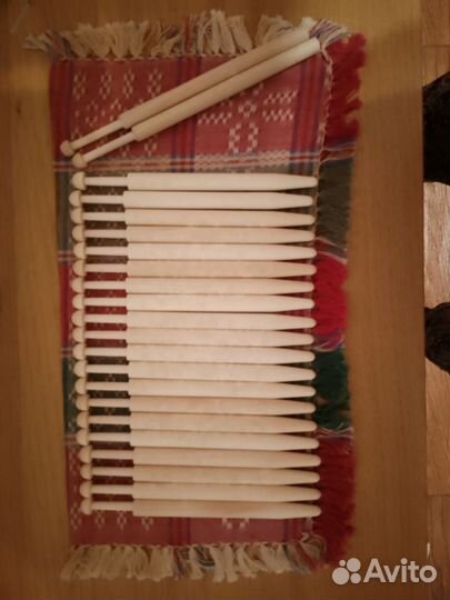 Ко клюшки для кружевоплетения Клён 20 шт +2