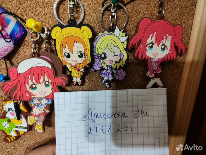 Аниме брелки, значки