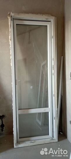 Балконный блок с дверью бу