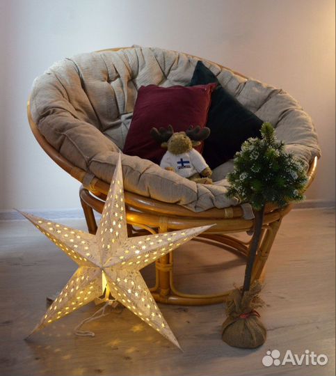 Папасан из ротанга