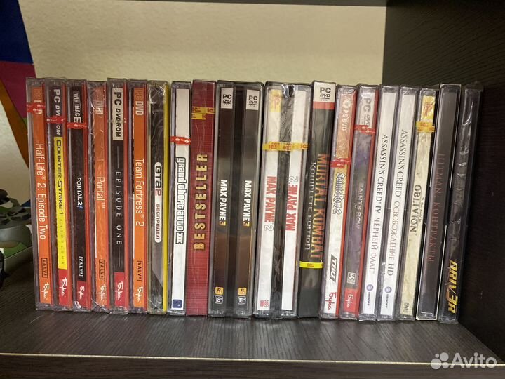 Запечатанные jewel диски с играми