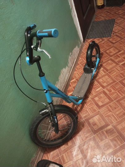 Самокат с большими колесами