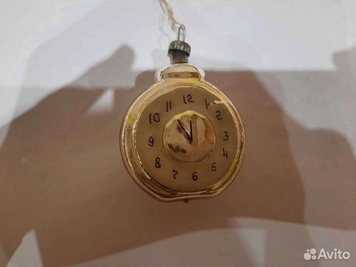 Елочная игрушка СССР Часы