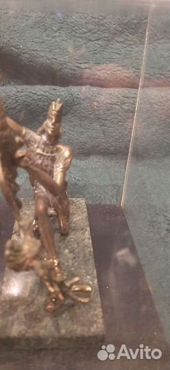 Статуэтка царевич и жар птица бронза